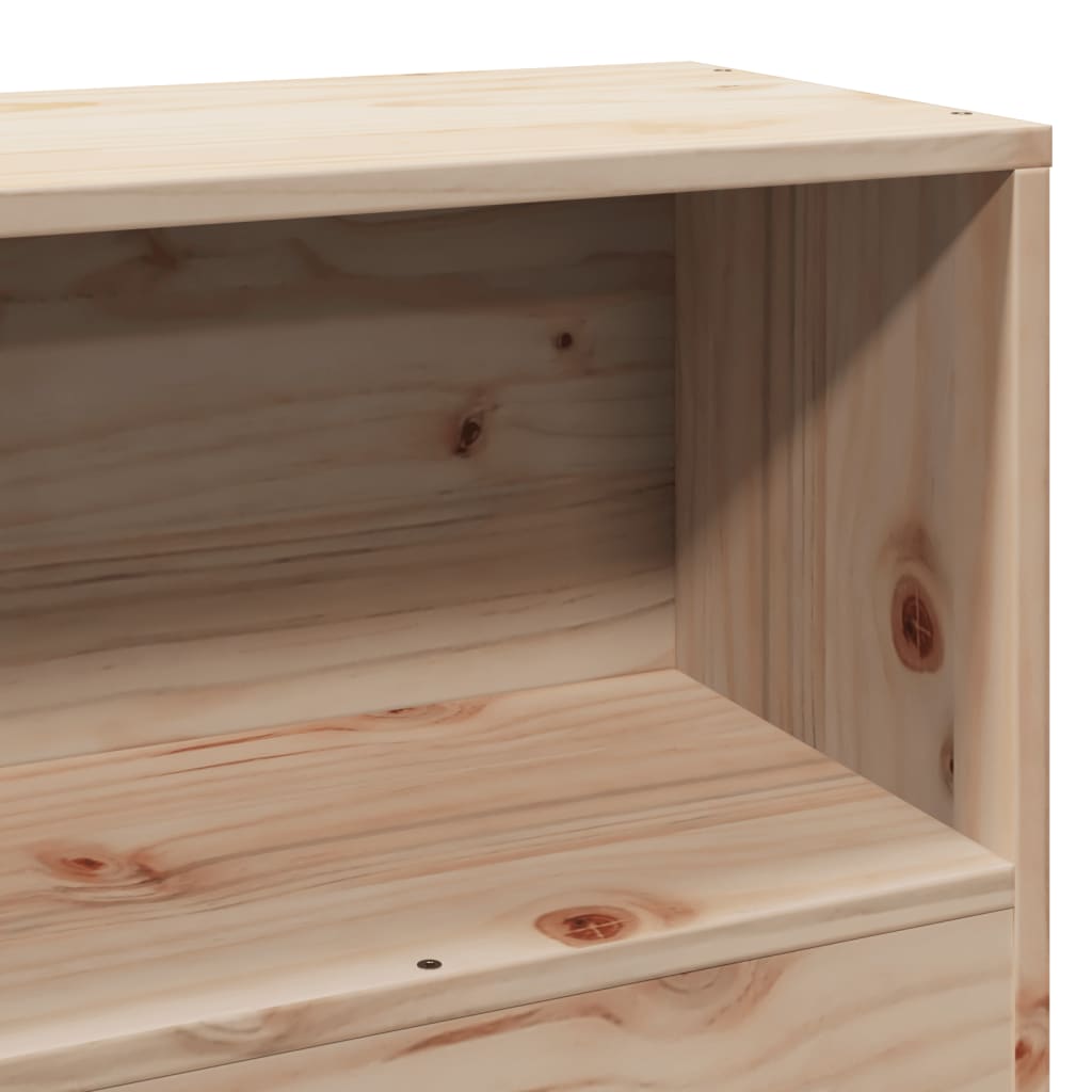Massivholzbett ohne Matratze 75x190 cm Kiefernholz
