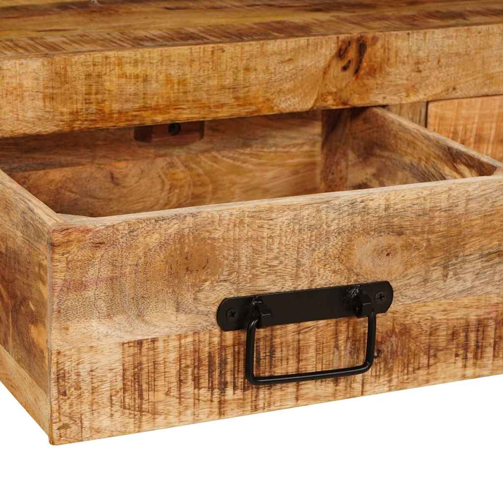 Konsolen-Tische 2 Stk. Braun 161 x 33 x 75 cm Massivholz Mango