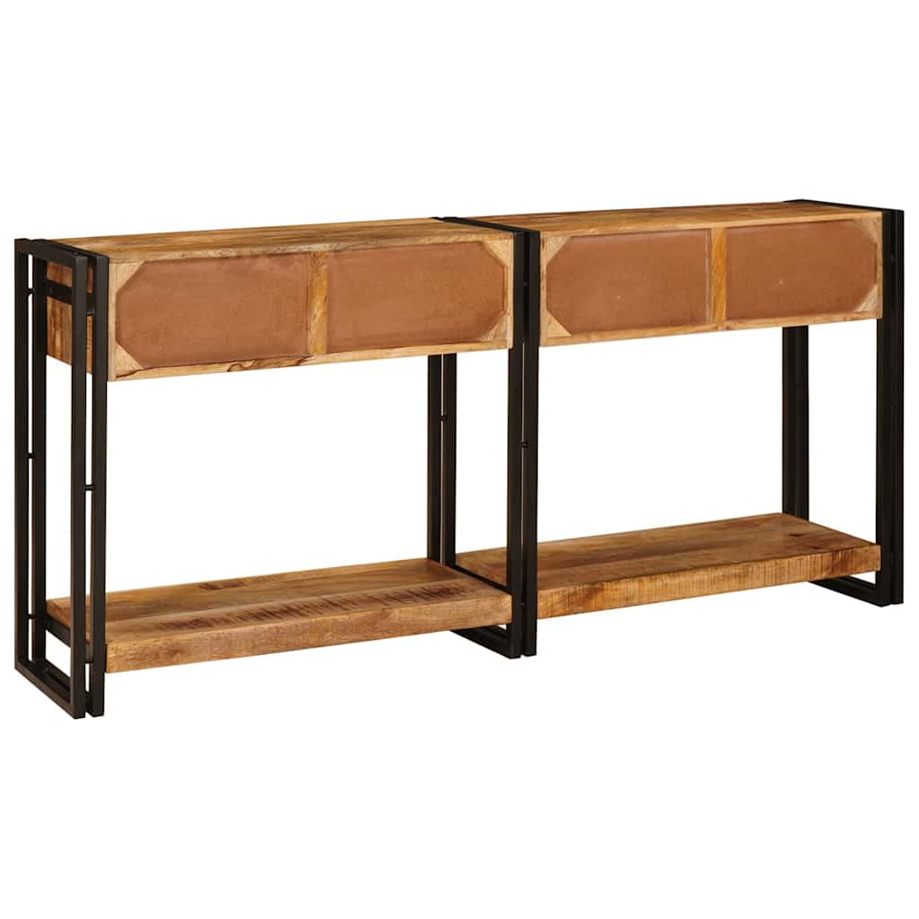 Konsolen-Tische 2 pcs Braun 161 x 33 x 75 cm Massivholz Mango