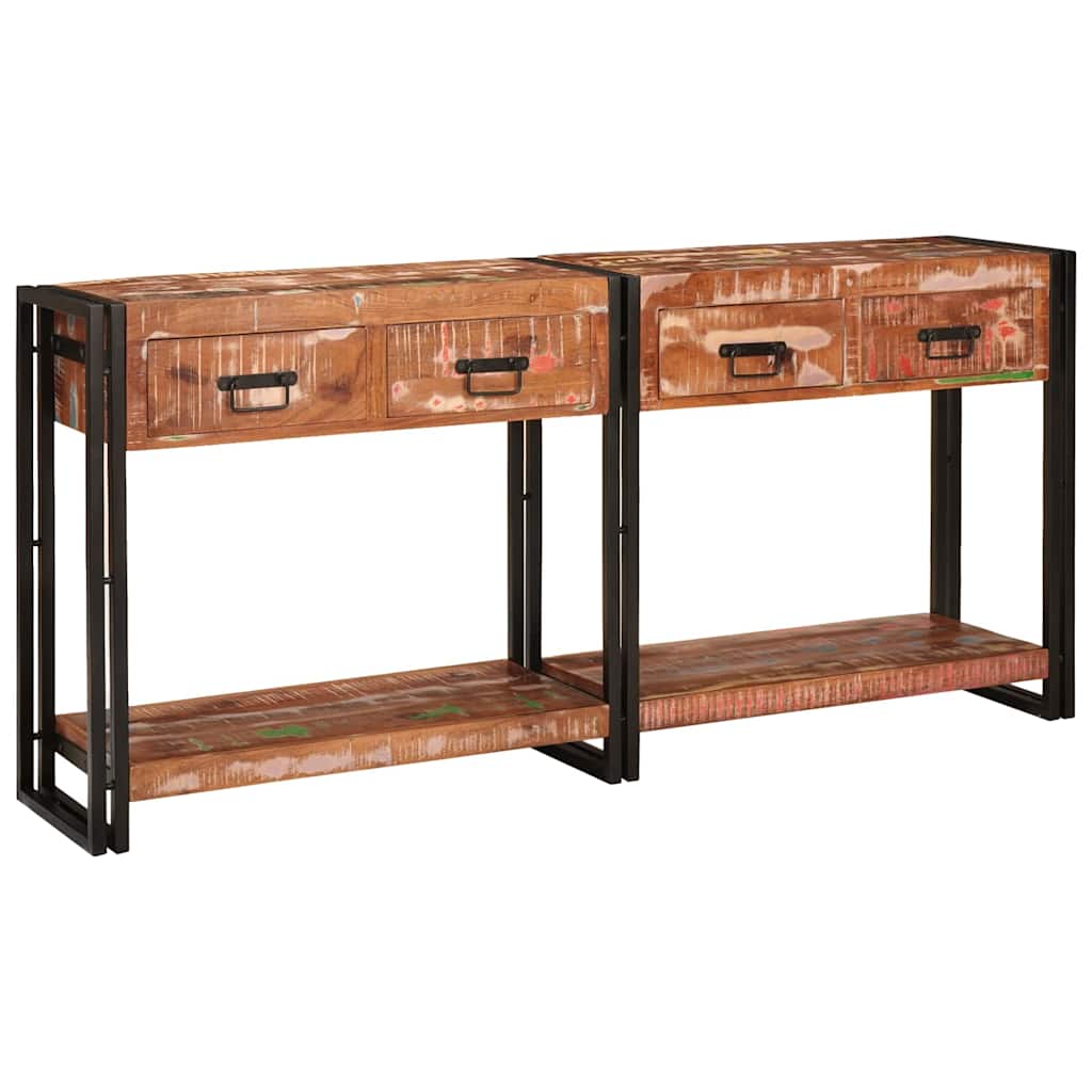 Konsolen-Tische 2 stk. Mehrfarbig 161 x 33 x 75 cm