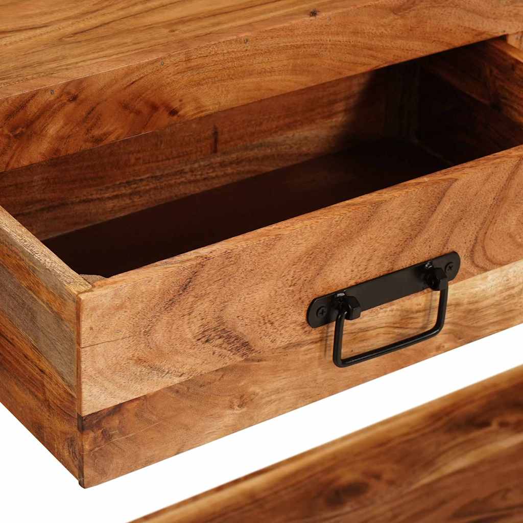 Konsolen-Tische 2 Stk. Braun 200 x 33 x 75 cm Massivholz Akazie