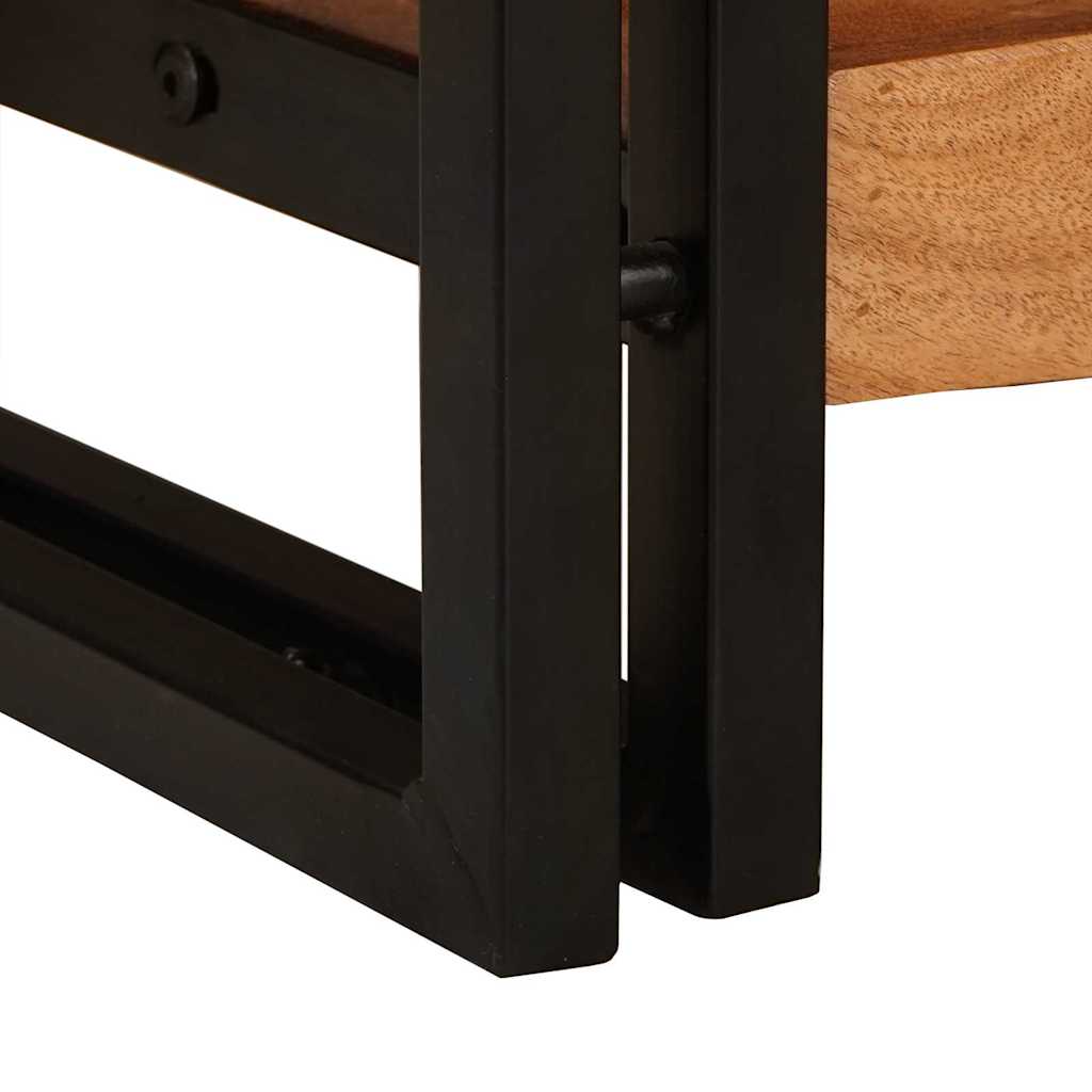 Konsolen-Tische 2 Stk. Braun 200 x 33 x 75 cm Massivholz Akazie