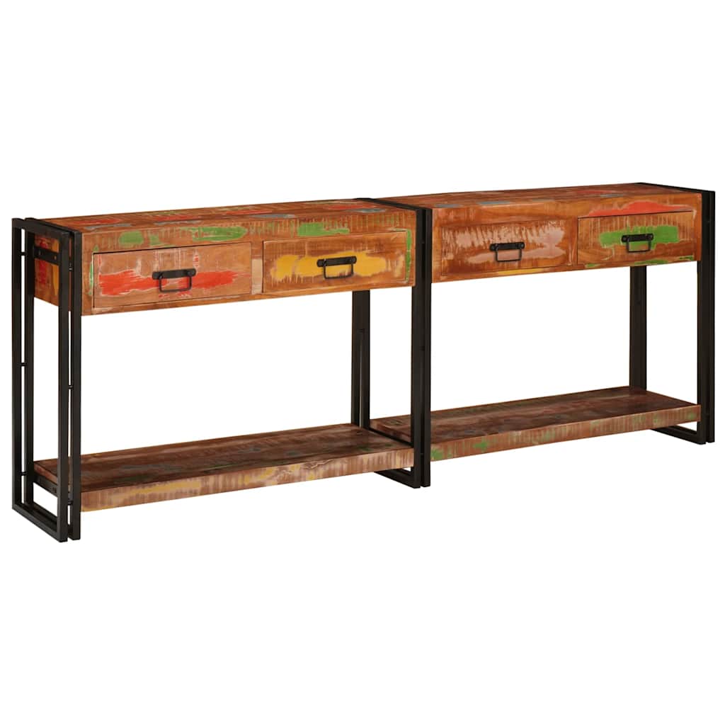 Konsolen-Tische 2 stk. Mehrfarbig 200 x 33 x 75 cm