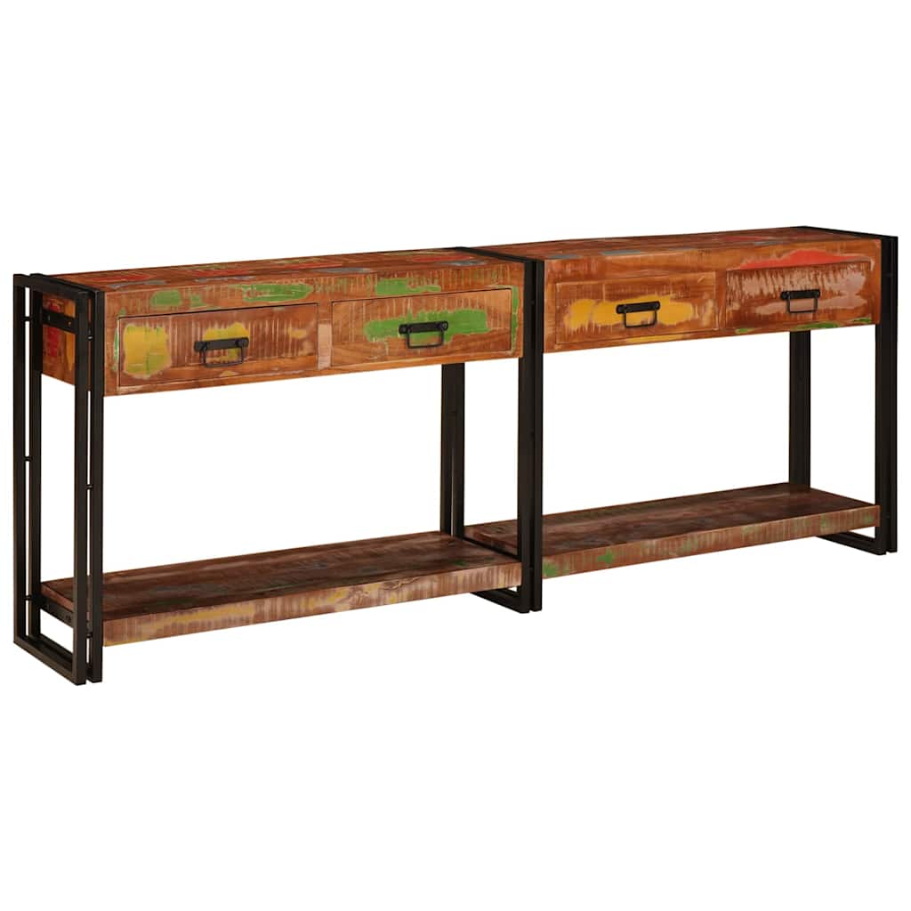 Konsolen-Tische 2 stk. Mehrfarbig 200 x 33 x 75 cm
