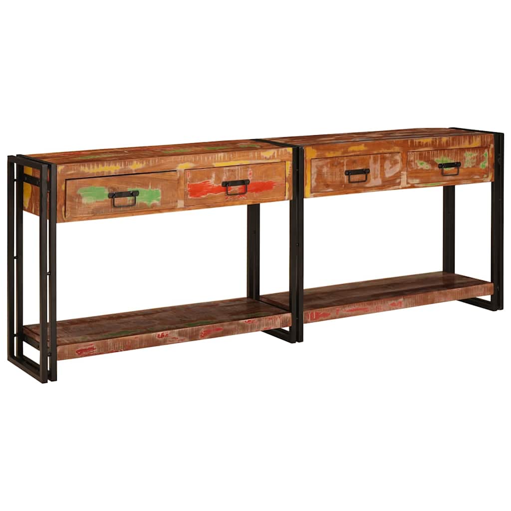Konsolen-Tische 2 stk. Mehrfarbig 200 x 33 x 75 cm