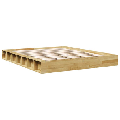 Massivholzbett ohne Matratze 140x200 cm Eichenholz