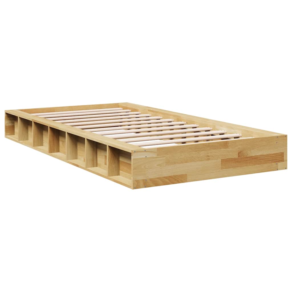Massivholzbett ohne Matratze 90x190 cm Eichenholz