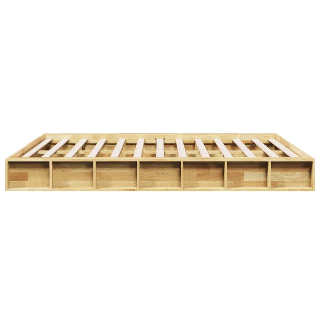 Massivholzbett ohne Matratze 135x190 cm Eichenholz