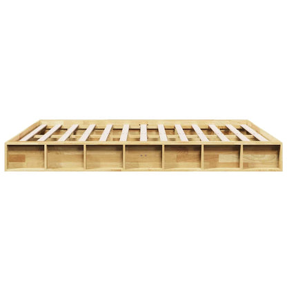 Massivholzbett ohne Matratze 140x190 cm Eichenholz