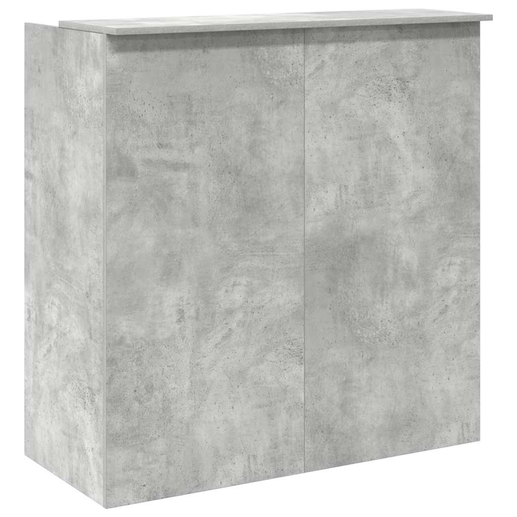 Empfangstheke Betongrau 100x50x103,5 cm Holzwerkstoff