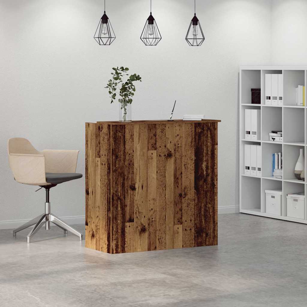 Empfangstheke Altholz-Optik 100x50x103,5 cm Holzwerkstoff