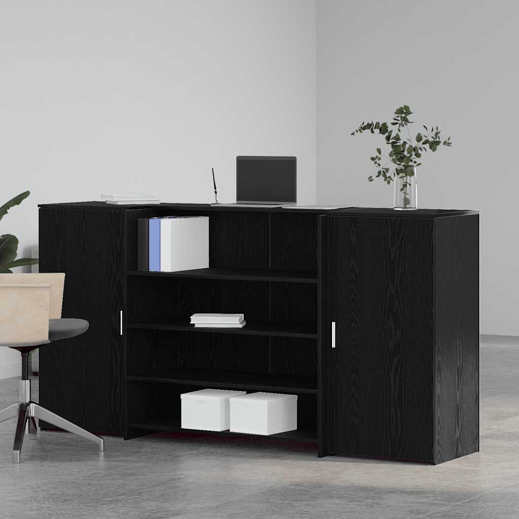 Empfangstresen Schwarze Eiche 200 x 50 x 103,5 cm Holzwerkstoff