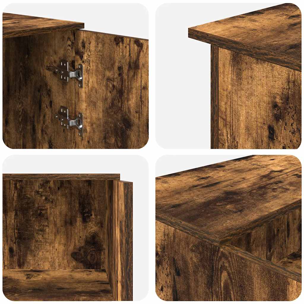 Empfangstheke Räuchereiche 200x50x103,5 cm Holzwerkstoff