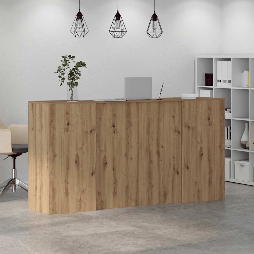 Empfangstheke Artisan-Eiche 200x50x103,5 cm Holzwerkstoff
