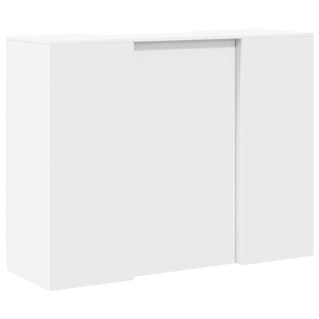 Empfangstheke Weiß 135x50x103,5 cm Holzwerkstoff