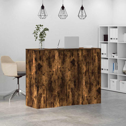 Empfangstheke Räuchereiche 135x50x103,5 cm Holzwerkstoff