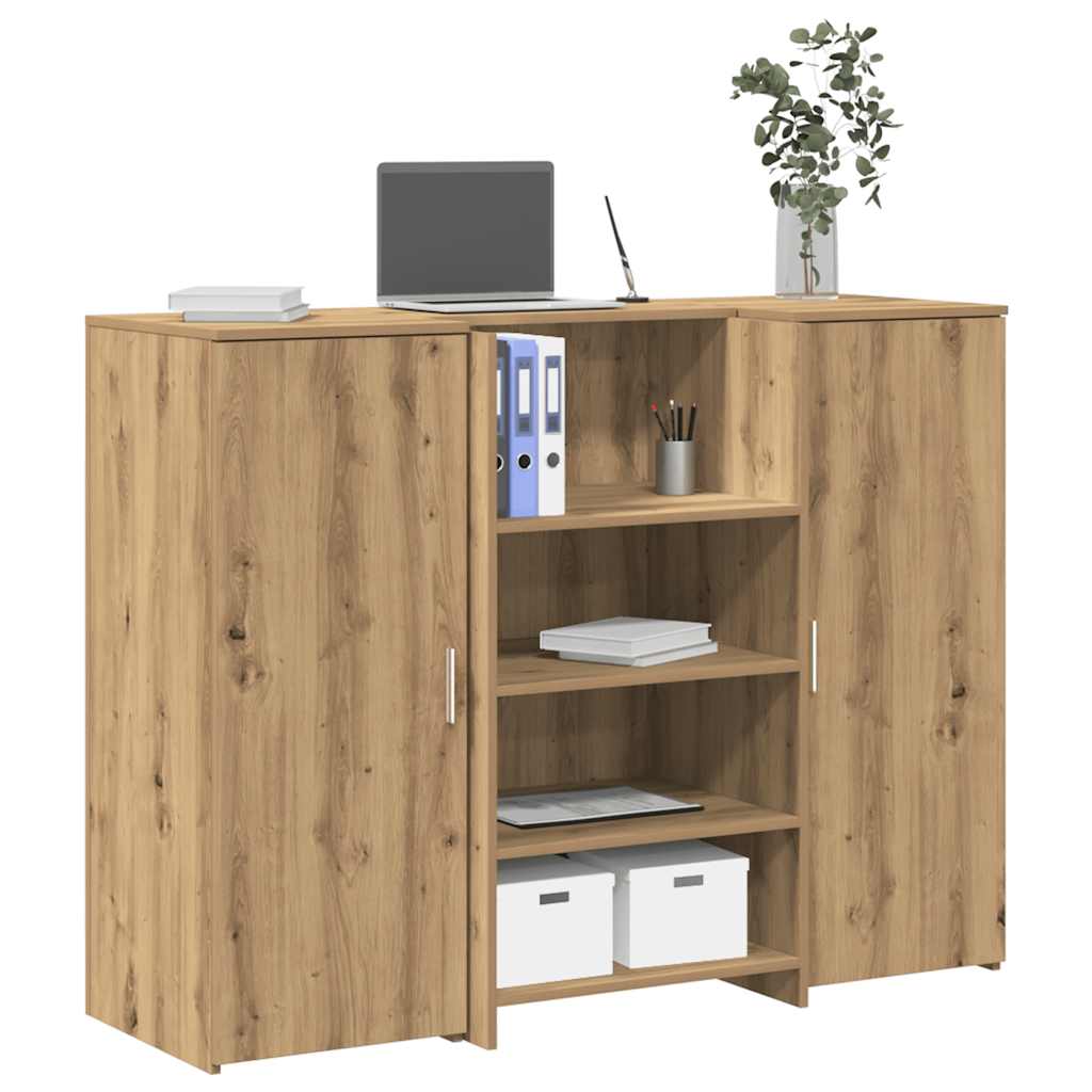 Empfangstheke Artisan-Eiche 135x50x103,5 cm Holzwerkstoff
