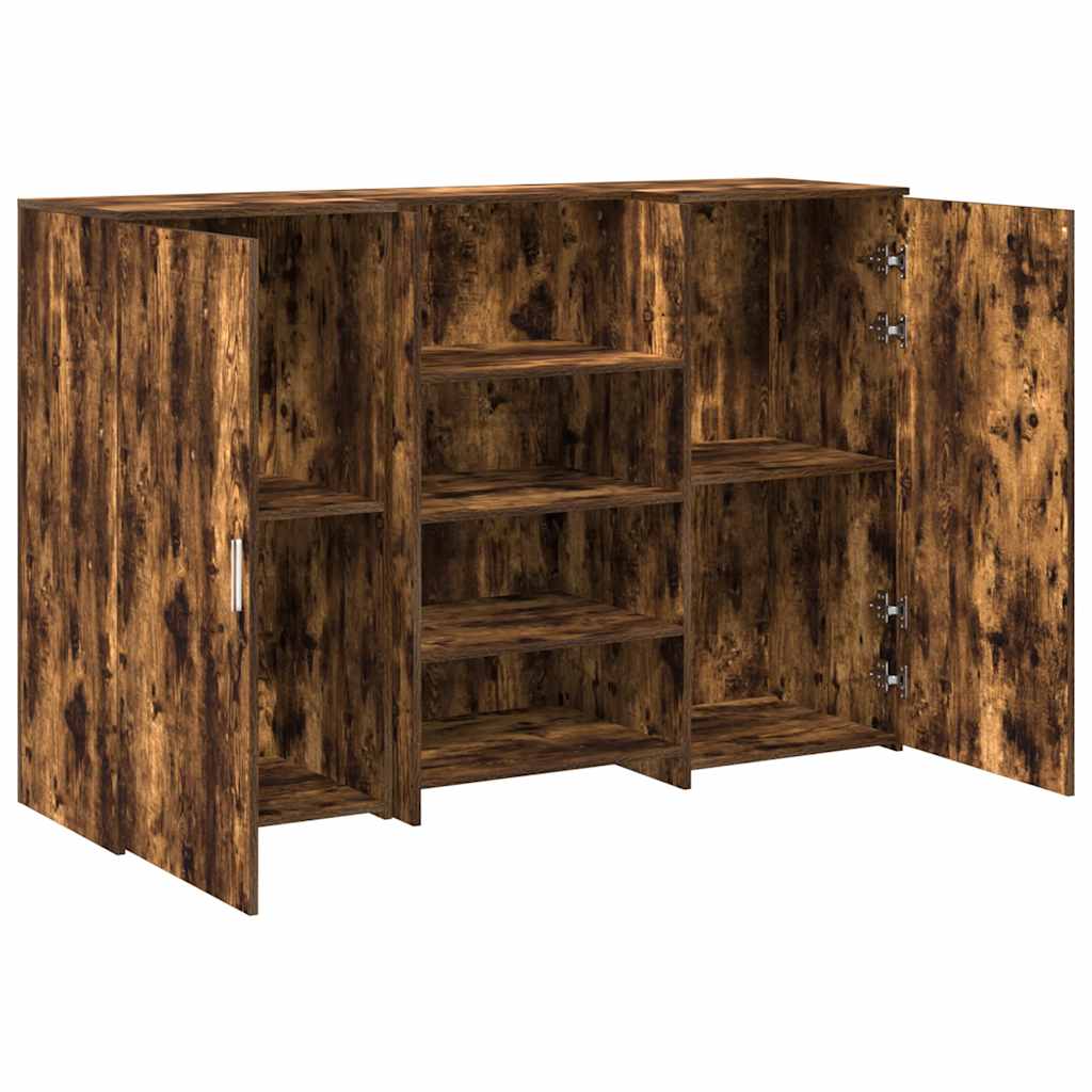 Empfangstheke Räuchereiche 155x50x103,5 cm Holzwerkstoff