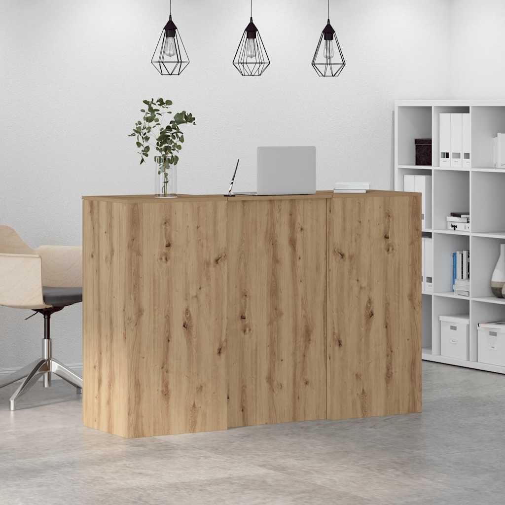 Empfangstheke Artisan-Eiche 155x50x103,5 cm Holzwerkstoff