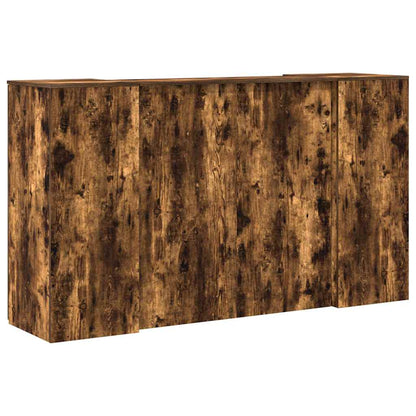 Empfangstheke Räuchereiche 180x50x103,5 cm Holzwerkstoff