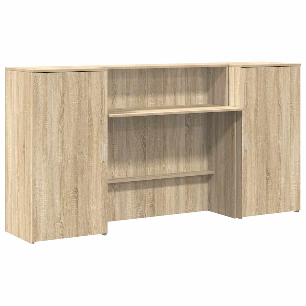 Empfangstheke Sonoma-Eiche 200x50x103,5 cm Holzwerkstoff