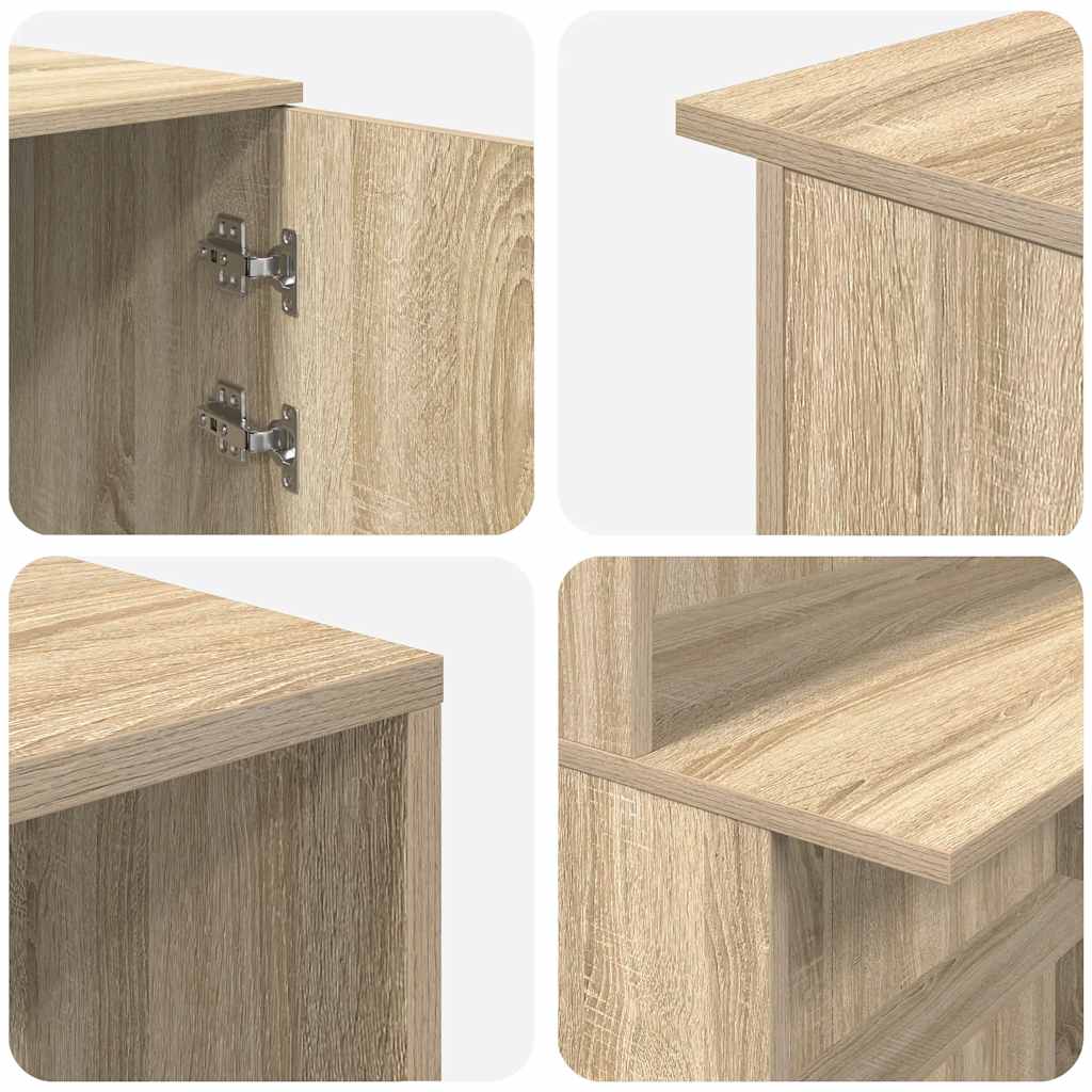 Empfangstheke Sonoma-Eiche 200x50x103,5 cm Holzwerkstoff
