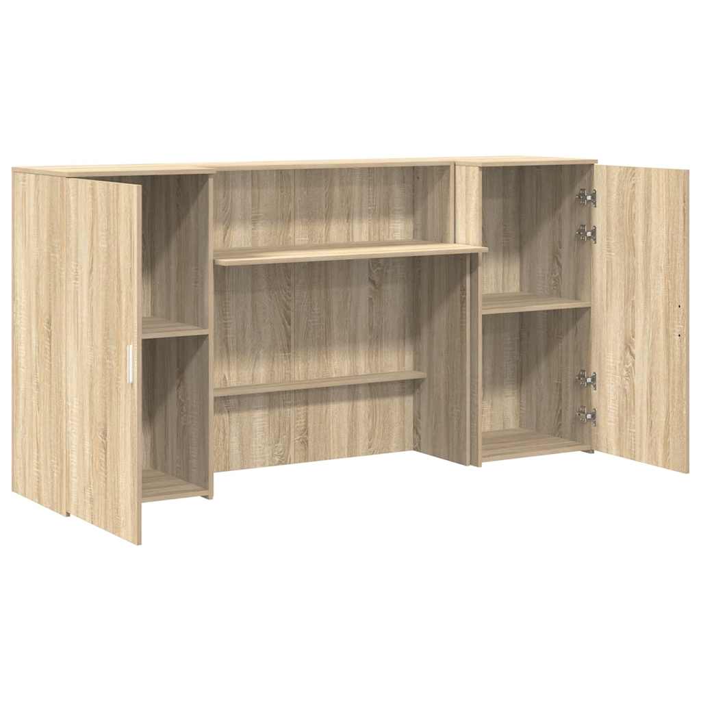 Empfangstheke Sonoma-Eiche 200x50x103,5 cm Holzwerkstoff