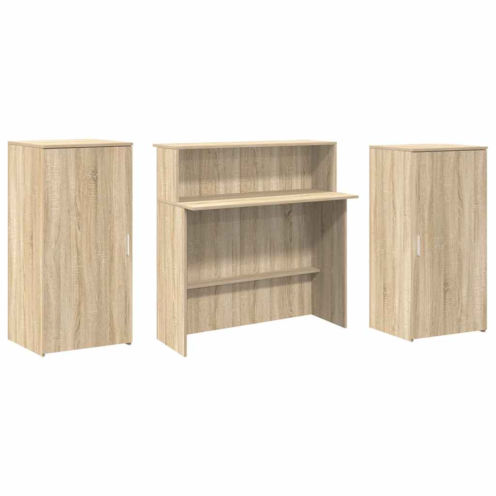 Empfangstheke Sonoma-Eiche 200x50x103,5 cm Holzwerkstoff