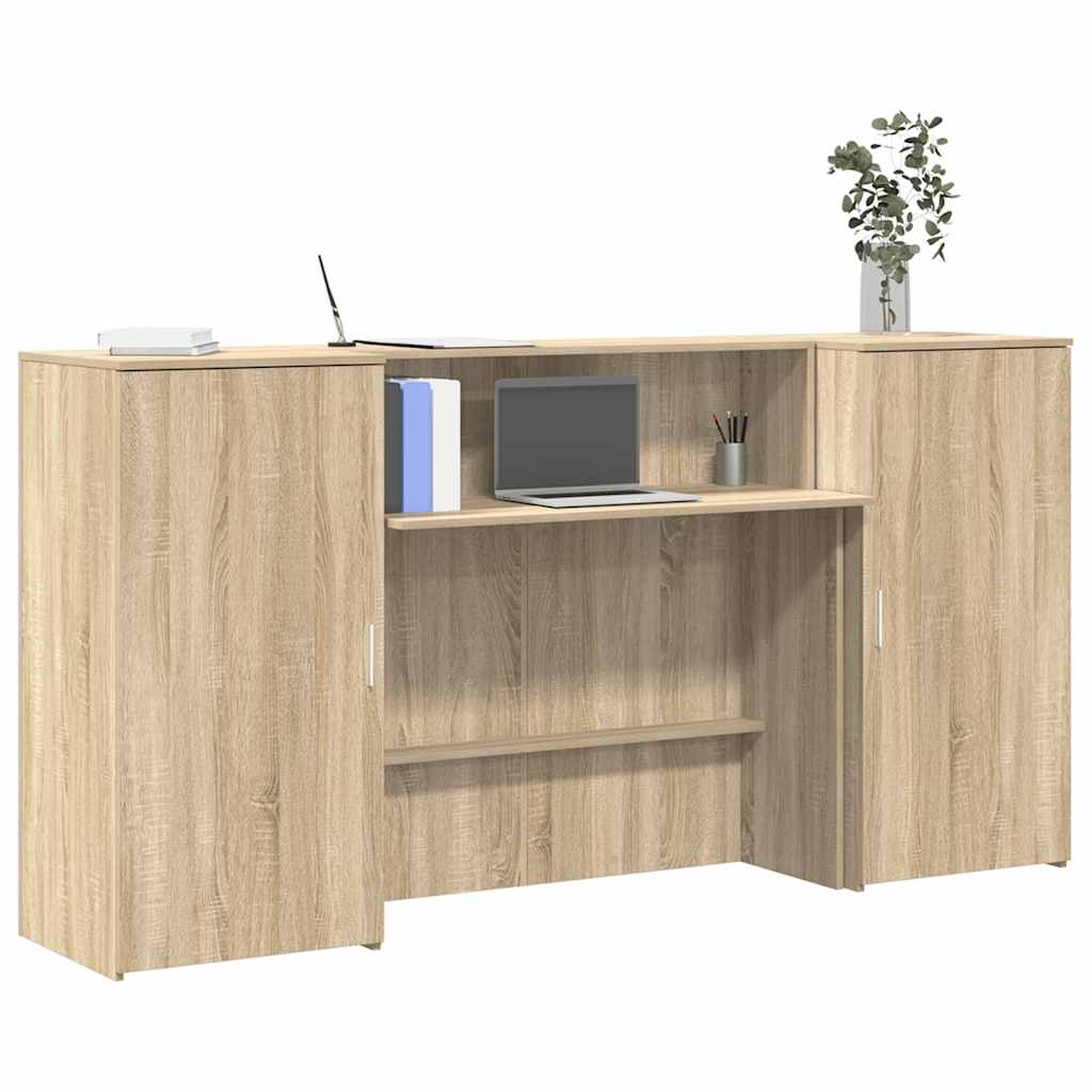 Empfangstheke Sonoma-Eiche 200x50x103,5 cm Holzwerkstoff
