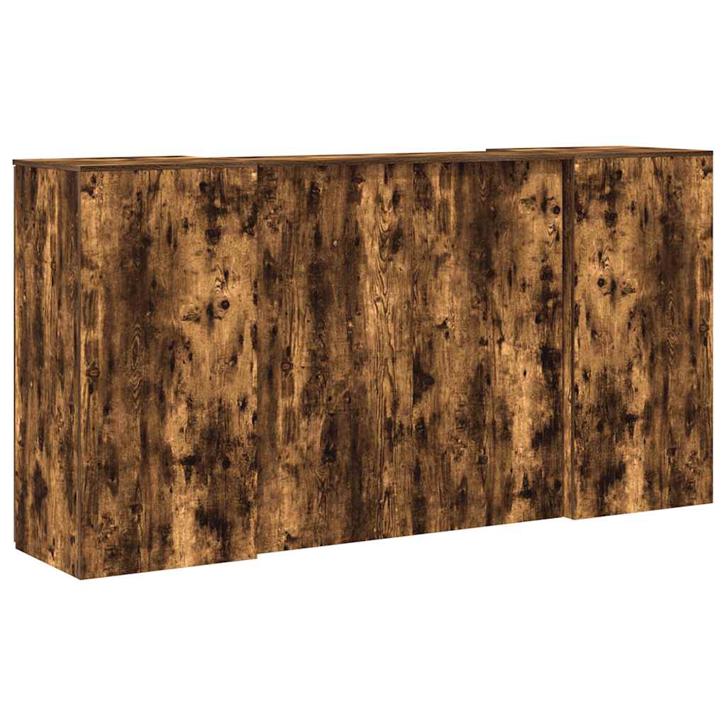 Empfangstheke Räuchereiche 200x50x103,5 cm Holzwerkstoff