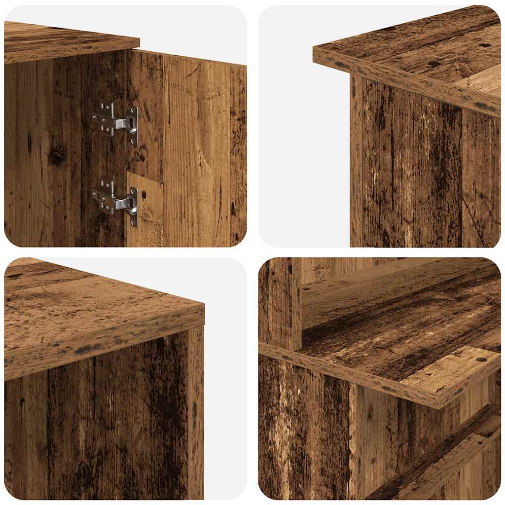 Empfangstheke Altholz-Optik 200x50x103,5 cm Holzwerkstoff