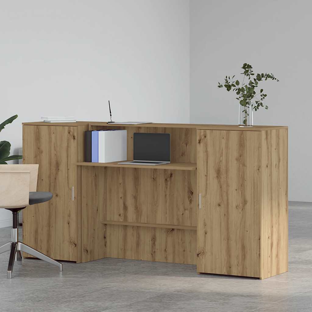 Empfangstheke Artisan-Eiche 200x50x103,5 cm Holzwerkstoff
