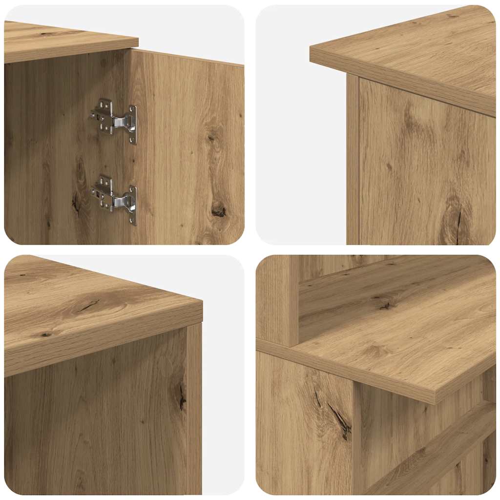 Empfangstheke Artisan-Eiche 200x50x103,5 cm Holzwerkstoff
