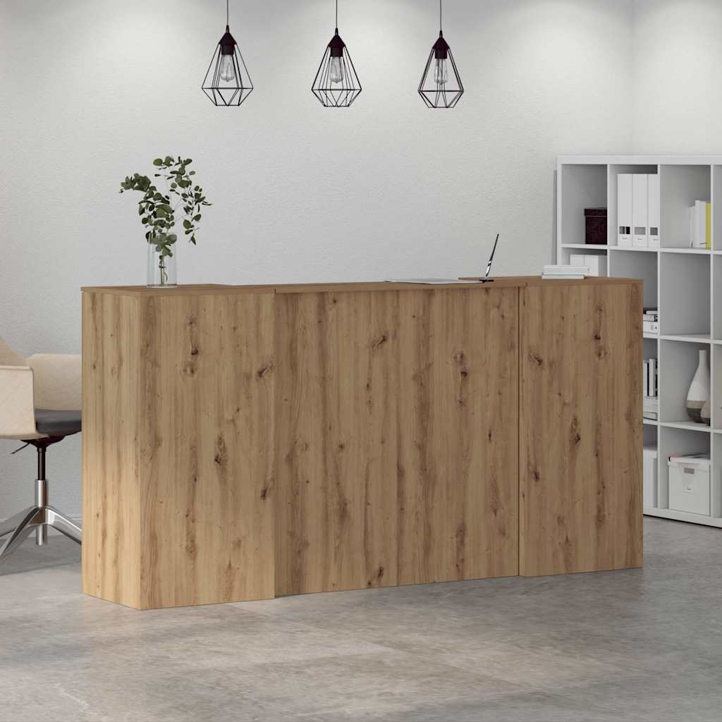 Empfangstheke Artisan-Eiche 200x50x103,5 cm Holzwerkstoff