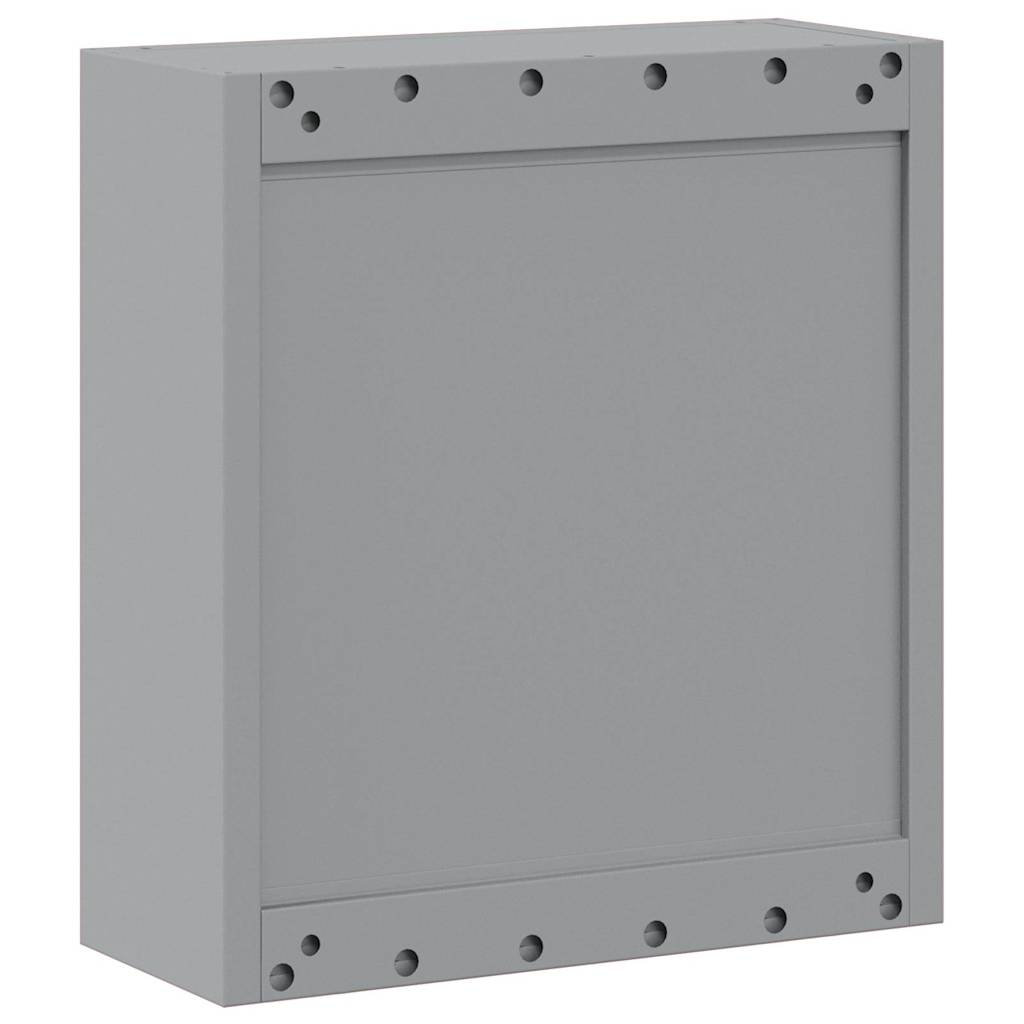 Werkzeugschrank Schwarz und Grau 50 x 20 x 55 cm Stahl