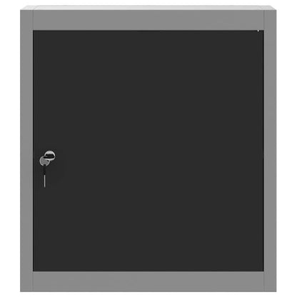 Werkzeugschrank Schwarz und Grau 50 x 20 x 55 cm Stahl
