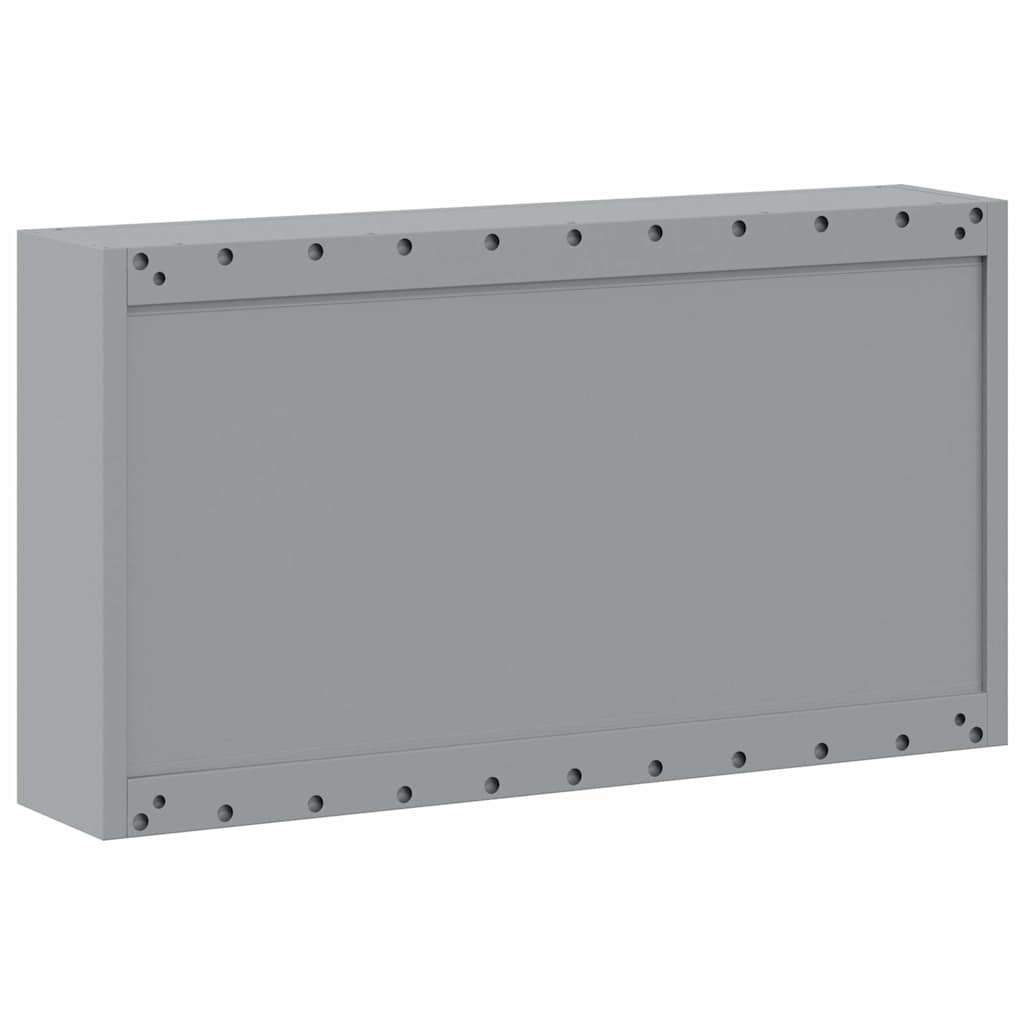 Werkzeugschrank mit Regal Rot und Grau 100 x 20 x 55 cm