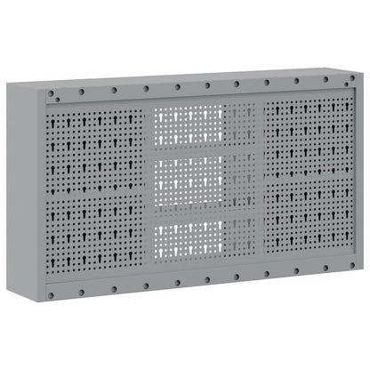 Werkzeugschrank Schwarz und Grau 100 x 20 x 55 cm Stahl