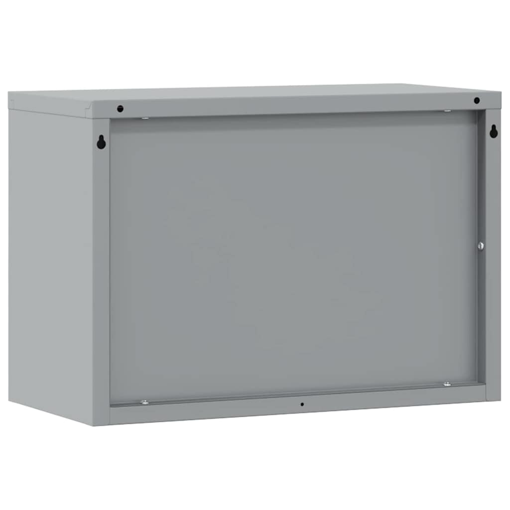 Werkzeugschrank mit Speicher Rot und Grau 50 x 25 x 35 cm Stahl