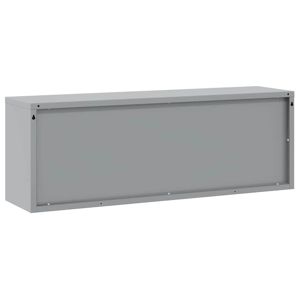 Werkzeugschrank mit Speicher Schwarz und Grau 100 x 25 x 35 cm