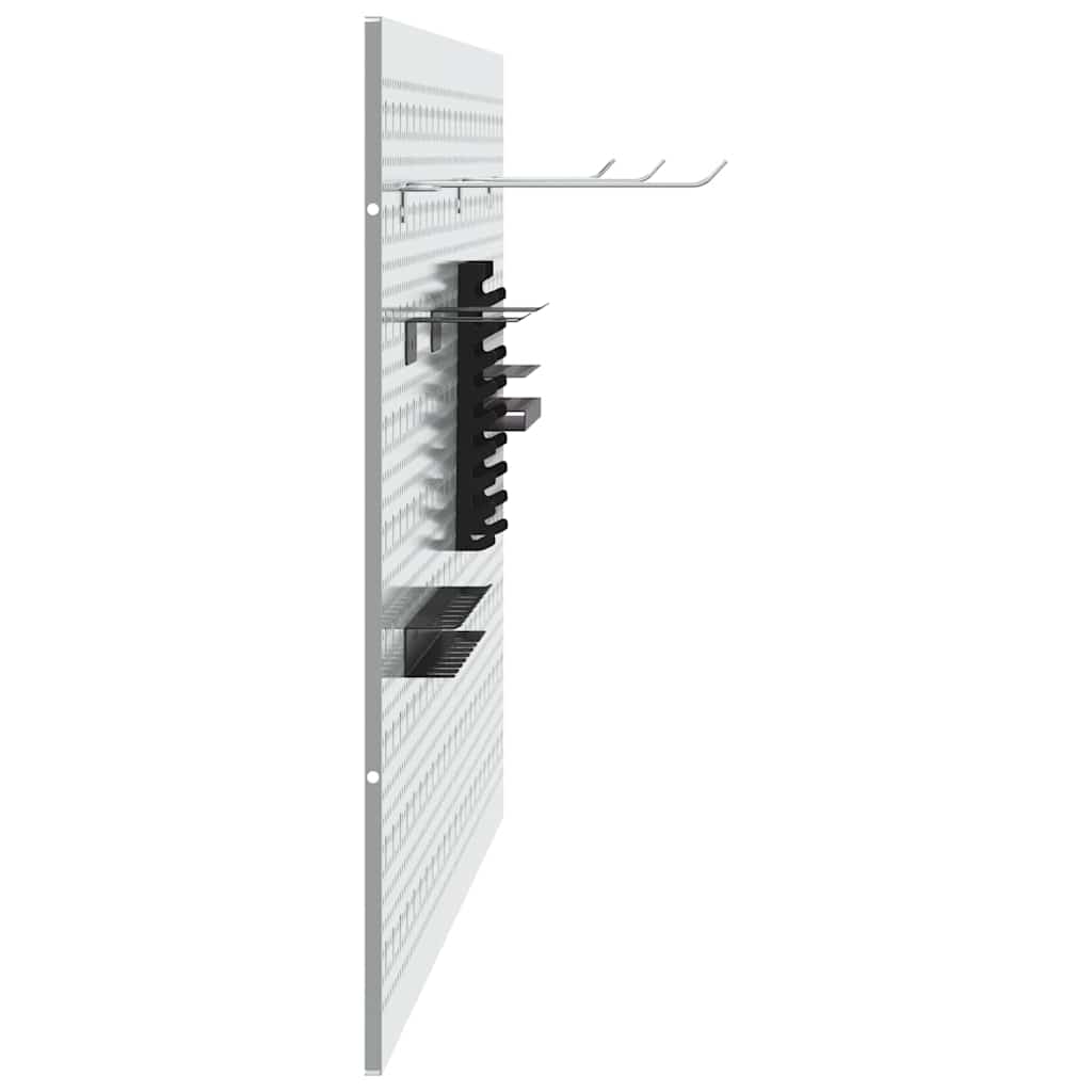 Werkzeugwandpaneel 2 stk. Grau 100 x 1 x 60 cm