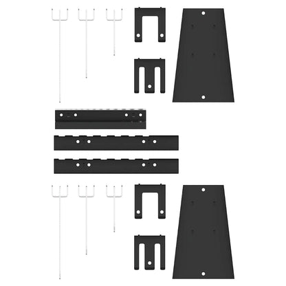 Werkzeugwandpaneel 3 stk. Grau 150 x 1 x 60 cm