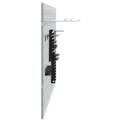 Werkzeugwandpaneel 3 stk. Grau 150 x 1 x 60 cm