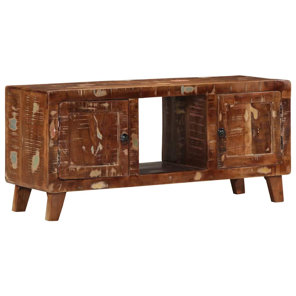 TV-Schrank 105x46x32 cm Massivholz Altholz
