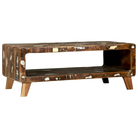 Couchtisch Mehrfarbig 90 x 50 x 35 cm Massives Altholz