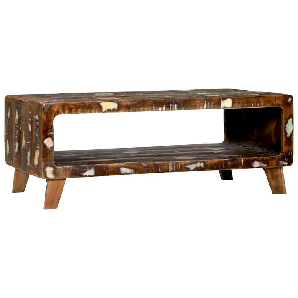 Couchtisch Mehrfarbig 90 x 50 x 35 cm Massives Altholz