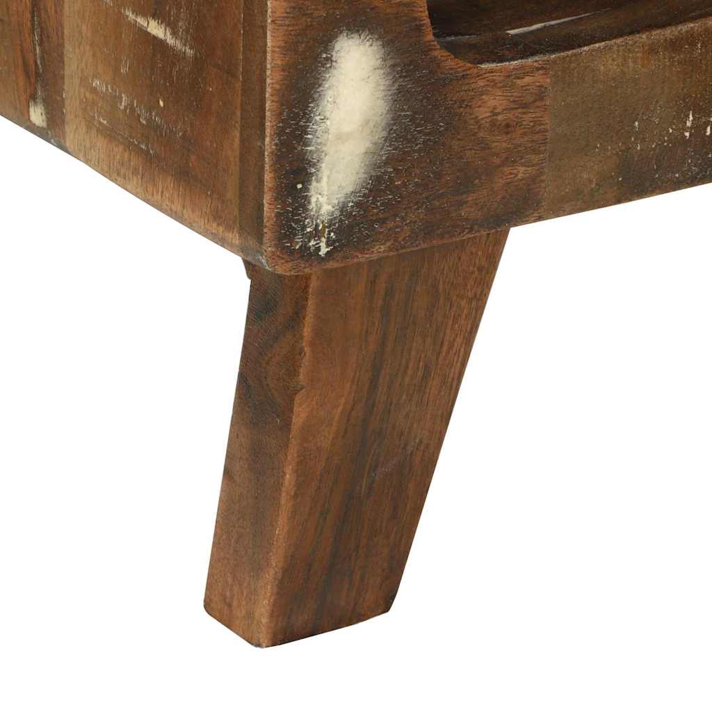 Couchtisch Mehrfarbig 50 x 50 x 35 cm Massives Altholz