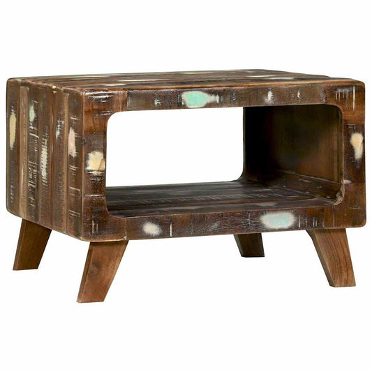 Couchtisch Mehrfarbig 50 x 50 x 35 cm Massives Altholz
