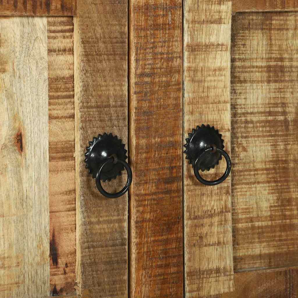 Couchtisch Braun 80 x 54 x 45 cm Raues Mango-Massivholz