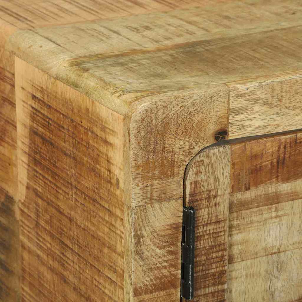 Couchtisch Braun 80 x 54 x 45 cm Raues Mango-Massivholz